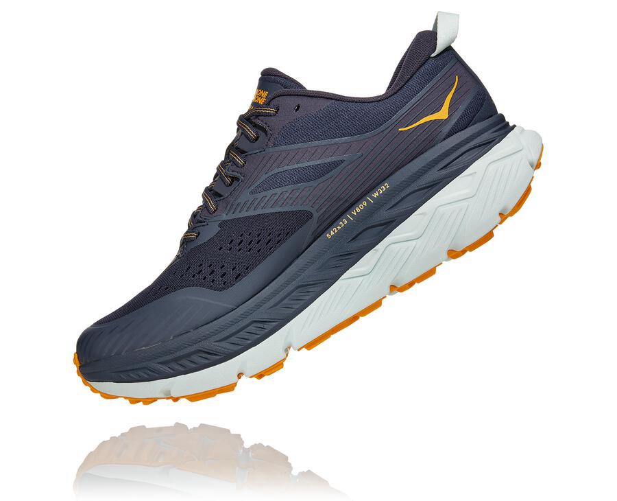 Hoka Australia One One Stinson Atr 6 - Mens Trail Shoes Navy/White - BFWXA-8469